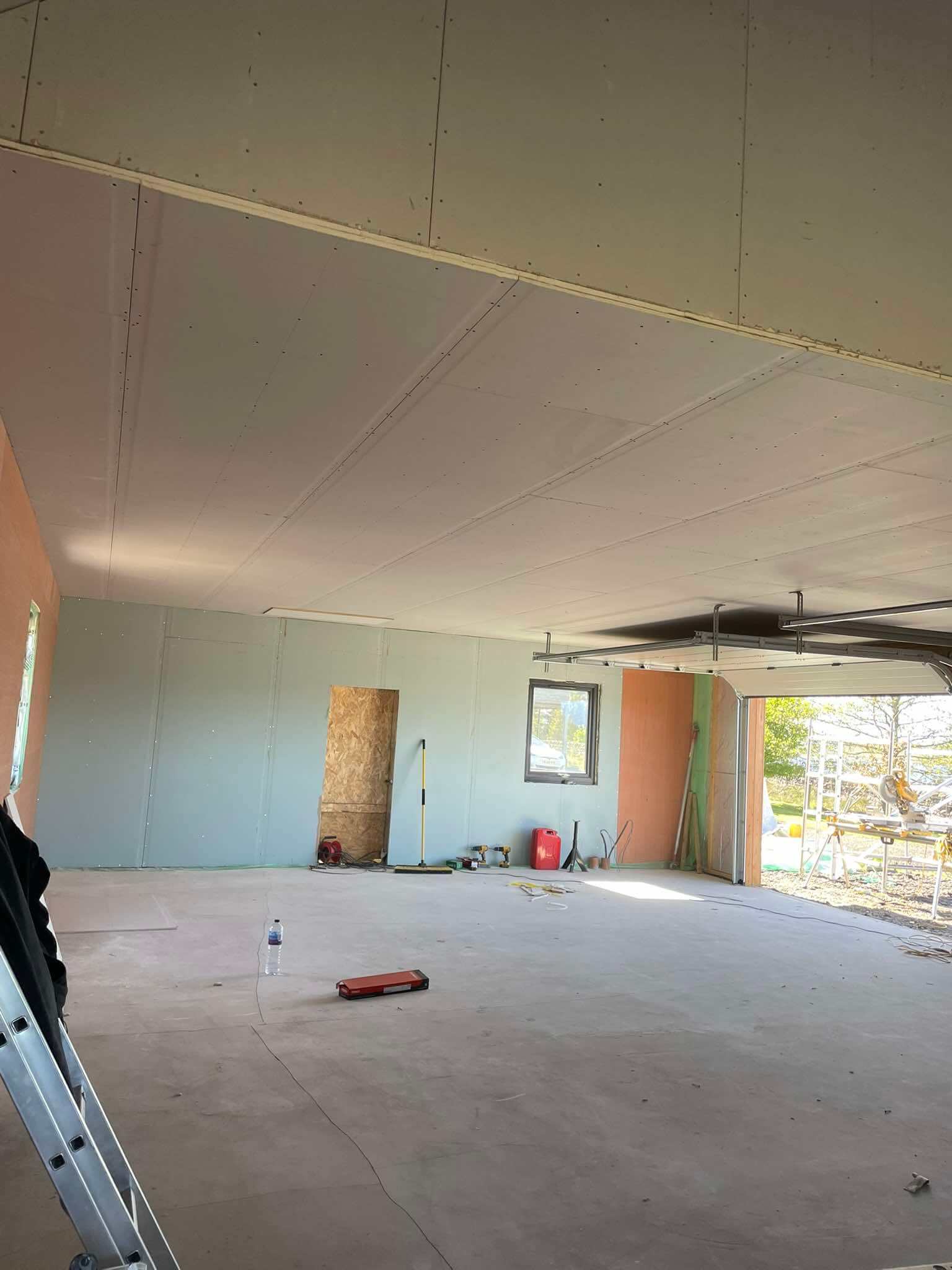 Plasterboarding